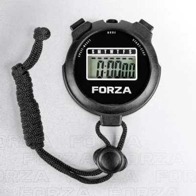 Image of FORZA Stopwatch Multi Functional Sports Timer for Coaches, Athletes and Schools with Water Resistant, Easy to Read Display Choose Your Colour! (Black, Pack of 25)
