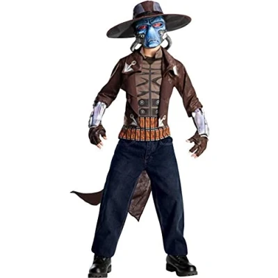 Image of Rubie&#039;s Costume Co Star Wars The Clone Wars, Child&#039;s Deluxe And Mask, Cad Bane Costume, Medium