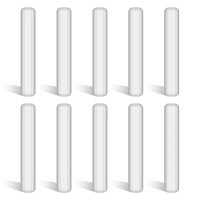 Image of stonylab 10 Pack Stir Bar Set, 50 mm PTFE Coated Magnetic Stirring Bars White Mixer for Stirrers, PK