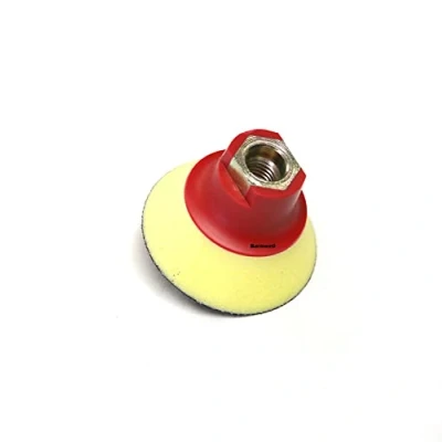Image of Barnwell 3&quot; 75mm Soft Rotary Backing Plate Pad M14 (Yellow/Red) Polishing