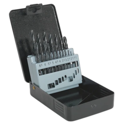 Image of Sealey HSS Roll Forged Drill Bit Set 19pc 1 10mm