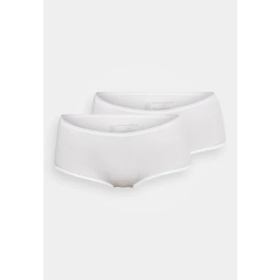 Image of Schiesser 2PACK Panties Organic Cotton 95/5 Pants, Women&#039;s, Size: 10, White