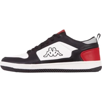 Image of Kappa Lineup Low Unisex Road Running Shoe, 1120 Black Red, 7 UK