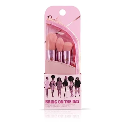 Image of Barbie Make up Brushes in Travel Pouch 5 Holder