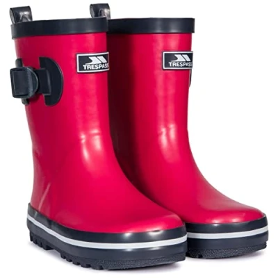 Image of Trespass Unisex Kids Trumpet Wellington Boots, Pink Lady Pld, 10 UK Child