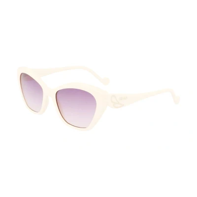Image of LIU JO Sunglasses, Women&#039;s, Size: One Size, Ivory