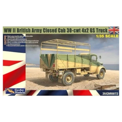 Image of Gecko 35GM0072 WWII British Army Closed Cab 30 cwt 4x2 GS Truck 1:35 Model Kit