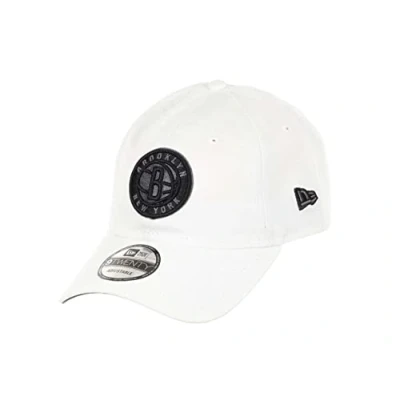 Image of New Era Brooklyn Nets NBA Team White 9Twenty Unstructured Strapback Cap One Size