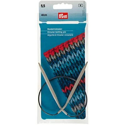 Image of Prym Circular Knitting Needle, Aluminium, Grey, 5.5 mm
