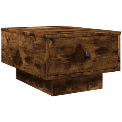 Image of vidaXL Coffee Table Smoked Oak 60x45x31 cm Engineered Wood
