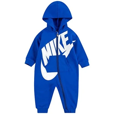 Image of NIKE Baby Boys&#039; Hooded Coverall Jumpsuit, Game Royal, 6 Months