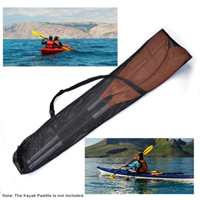 Image of Lixada Drawstring Mesh Kayak Paddle Bag Split Shaft Canoe SUP Paddles Cover Storage Transport