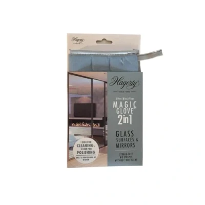 Image of Hagerty A102226 Microfiber Cleaning Glove for Glass Surfaces Blue