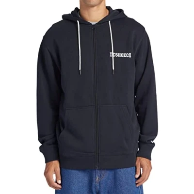 Image of DC Shoes Baseline Zipup sweatshirt, Men&#039;s, Size: Medium, Black