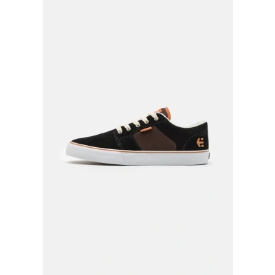Image of Etnies Barge Trainers, Men&#039;s, Size: 6, Black/brown Leather and textile