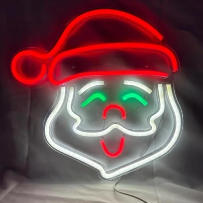 Image of TRIXES Father Christmas Neon Light LED USB Powered