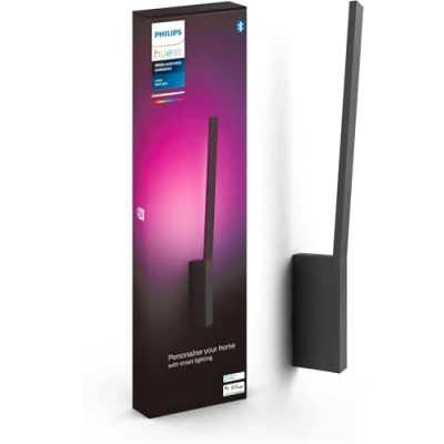 Image of Philips Hue Liane White &amp; Colour Ambiance Smart Wall Light Led with Bluetooth, Black, Works Alexa, Google Assistant and Apple Homekit