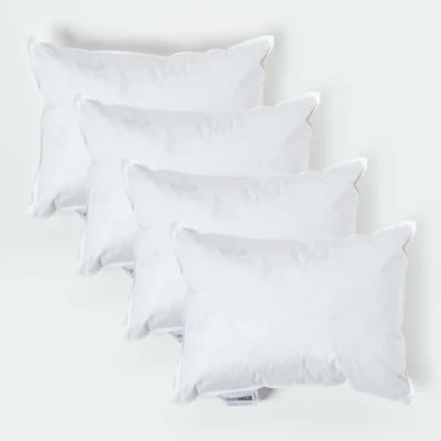 Image of HOMESCAPES 4 Pack Luxury Duck Feather Cushion Inserts 30cm x 40cm (12 16) Perfect Bounce Back and Down Proof Cover Generously Filled Inner Pads Filler, Hypoallergenic RDS Certified Machine Washable