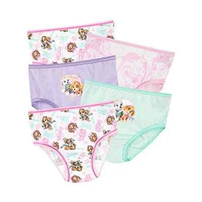 Image of Paw Patrol Girls Skye and Everest Knickers Pack of 5 Multicolored Age 3 to 4 Years