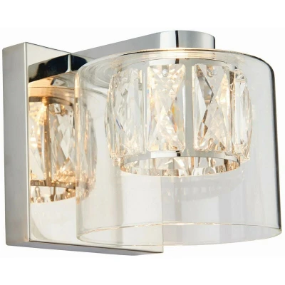 Image of Verina 1 Light Wall Chrome, Glass, G9