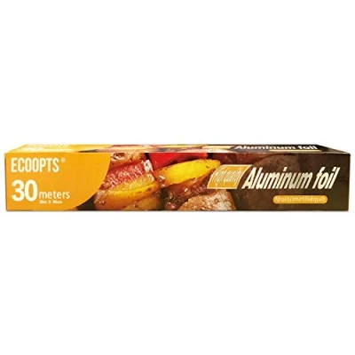 Image of Aluminum Foil Roll 30CMx30M Long Heavy Duty Wrap for Grilling,Baking, Roasting, Catering with Nonstick Trait (1 Pack)
