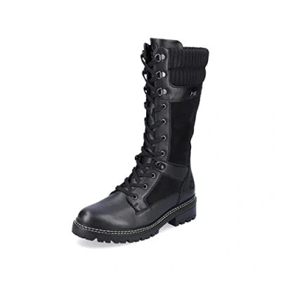 Image of Remonte Women&#039;s D0b76 Mid Calf Boot, Black 01, 6 UK