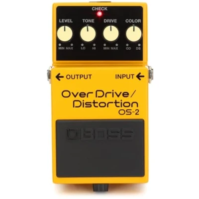 Image of BOSS Overdrive/Distortion Guitar Pedal (Os 2),Gold
