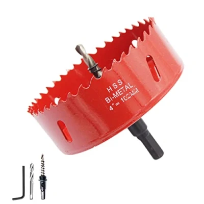 Image of 102mm Hole Saw LAIWEI Cutter,For Drilling Wood, Aluminum Profiles,PVC and Other Materials(4 inch)