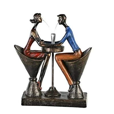 Image of Casablanca Decorative Sculpture Figure Made of Poly Table for Two Rendevouz Date Gift Birthday Wedding Velantine Day Height 25 cm