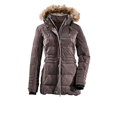 Image of G.I.G.A. DX GIGEQ Oiva 34490 000 Women&#039;s Casual Functional Jacket in Down Look with Zip Off Hood, Dark Mauve, Size 36