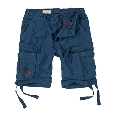 Image of Surplus Raw Vintage Airborne Herren Cargo Shorts, Navy, 4XL