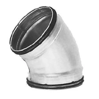 Image of I sells Metal Ducting 45 Degree Bend 100mm / 4 inch with Rubber Seal