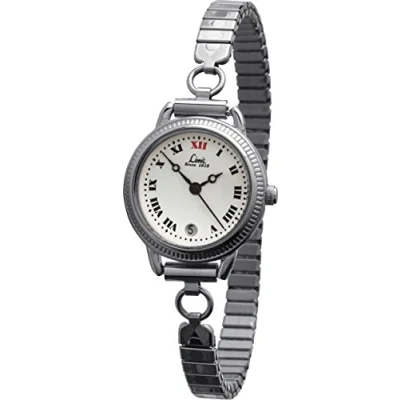 Image of Limit Women&#039;s Quartz Watch with White Dial Analogue Display and Silver Bracelet 6008.01
