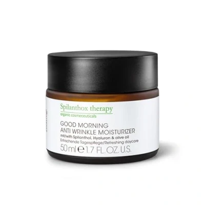 Image of Spilanthox therapy Good Morning Anti Wrinkle Moisturiser Face Cream for Smoothing Expressions Make Up Base Spilanthol &amp; Hyaluronic Acid Aging Vegan Natural Cosmetics 50ml