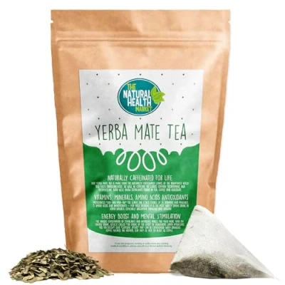 Image of Yerba Mate Tea Bags By The Natural Health Market 100 A Powerful Stimulant Containing Vitamins &amp; Mineral Caffeine Without Jitters!
