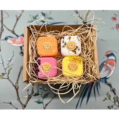 Image of Shower Steamers UK Hand Made Set of 4 Bombs Aromatherapy (Mixed Set)