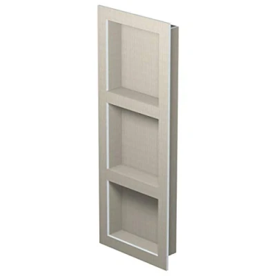Image of LUX ELEMENTS Vorgefertigte Nische Fertig Zum Verfliesen, Relax NI XL LREL8203, Gray, 107 x 40,6 cm