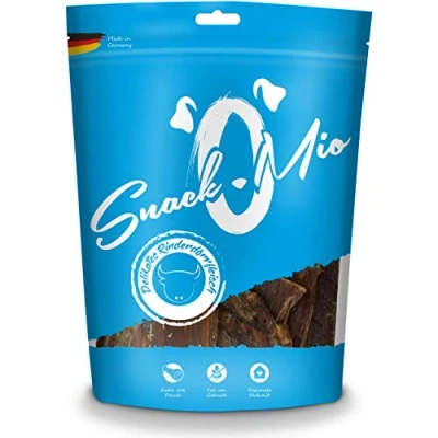 Image of SnackOMio Premium dog snack delicious beef jerky, grain free, 1 pack (1 x 300g)