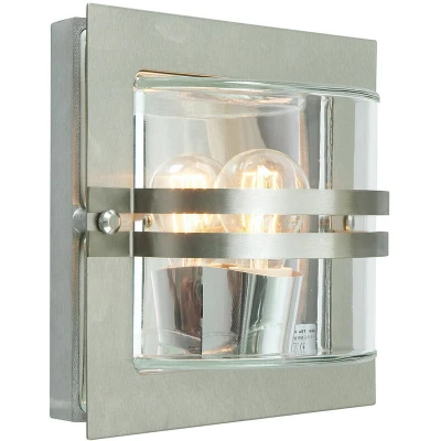 Image of Bern 1 Light Outdoor Wall Stainless Steel IP65, E27