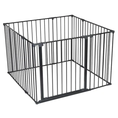Image of Safetots Play Pen Black 105cm x 105cm, Baby Playpen, Den for Toddlers, Large Easy Installation