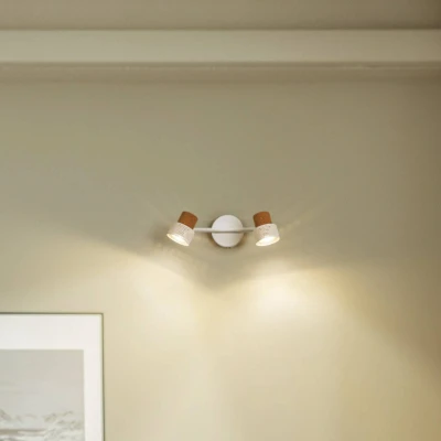 Image of LEDVANCE LED downlight Cork, GU10, 2 bulb, dimmable, white