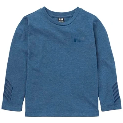 Image of Helly Hansen Unisex Kids K Loen Tech Ls Top Shirt, Azurite, 6 Years UK