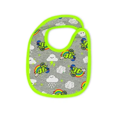 Image of VR 46 Boy&#039;s Sun and Moon Bib, Mel. Grey, One Size