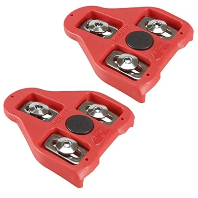 Image of KESCOO Bike Cleats, Compatible with Peloton Road Cycling Look Delta Cleats (9 Degree Float) Indoor Shoes Clips Set for Pedals