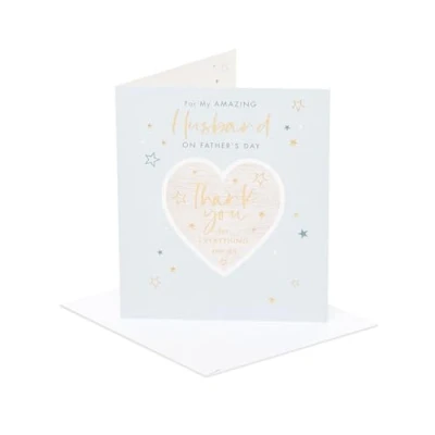 Image of UK Greetings Father&#039;s Day Card for Husband Thank You Design