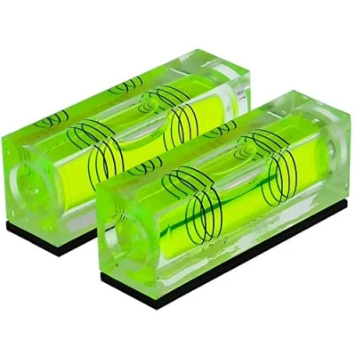 Image of umei High Precision Mini Level Bubble Small Horizontal Three Line Pearl Magnetometer 2PCS (52X20X15MM)