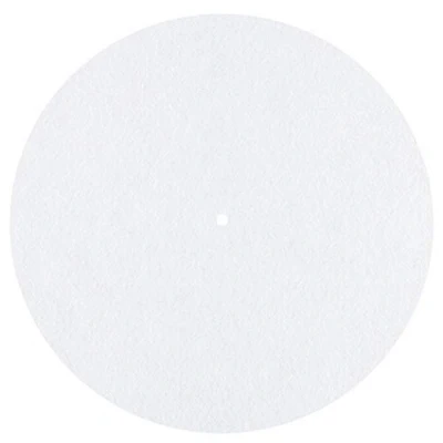 Image of Felt Turntable Platter Mat LP Slip Audiophile 3mm thick Slipmat for Vinyl Record (White)