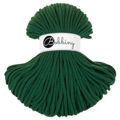 Image of Bobbiny Premium 5mm Braided Macrame Cord (Pine Green) 100m