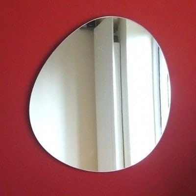 Image of Round Pebble Wall Mirror 35 x 30 cm