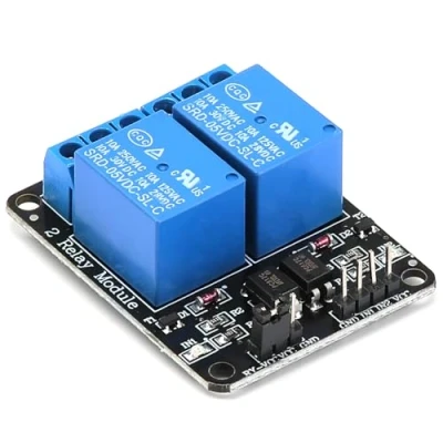 Image of Yizhet 5V 2 Channel Relay DC 230V Shield Module Control Board with Optocoupler for Raspberry Pi Arduino PIC AVR MCU DSP ARM TTL Logic (2 Channel)